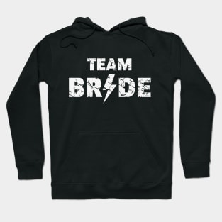 Team Bride Rocks (Hen Night / Bachelorette Party / Heavy Metal / Vintage / White) Hoodie